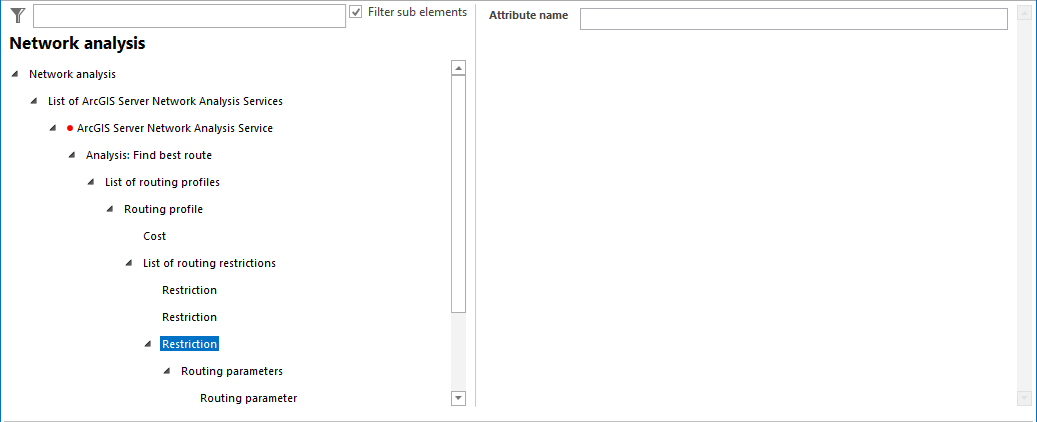 Restriction configuration Restriction configuration