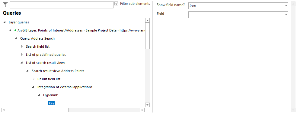 Key configuration Key configuration