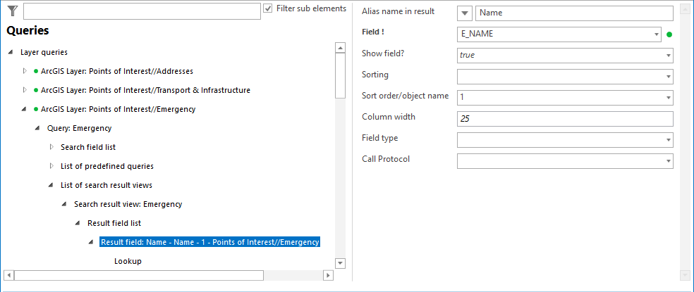 List of lookup definitions configuration - Result field List of lookup definitions configuration - Result field