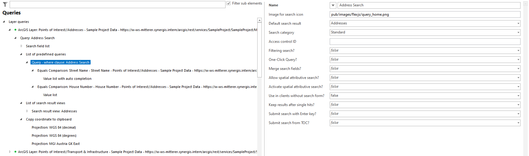 Query - where clause configuration Query - where clause configuration