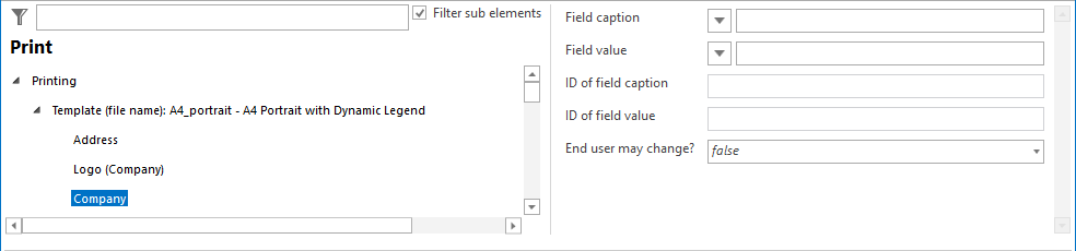 Company (user attribute) configuration Company (user attribute) configuration