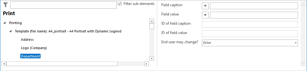 Department configuration Department configuration