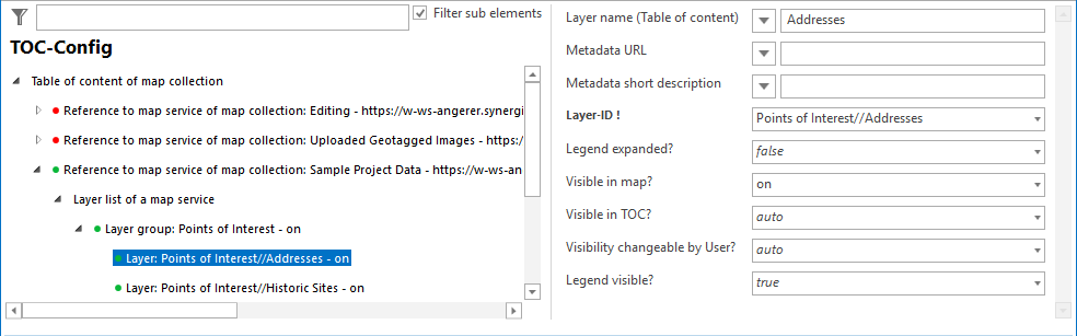 Layer configuration Layer configuration