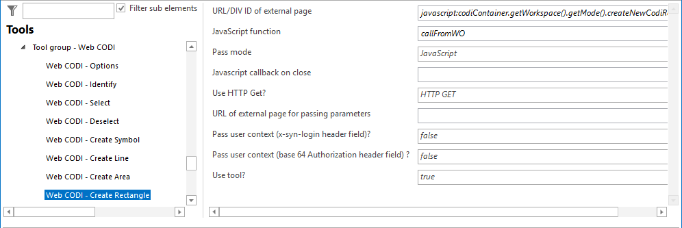 Configuration - Web CODI Create Rectangle Configuration - Web CODI Create Rectangle
