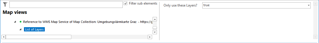 List of Layers configuration List of Layers configuration