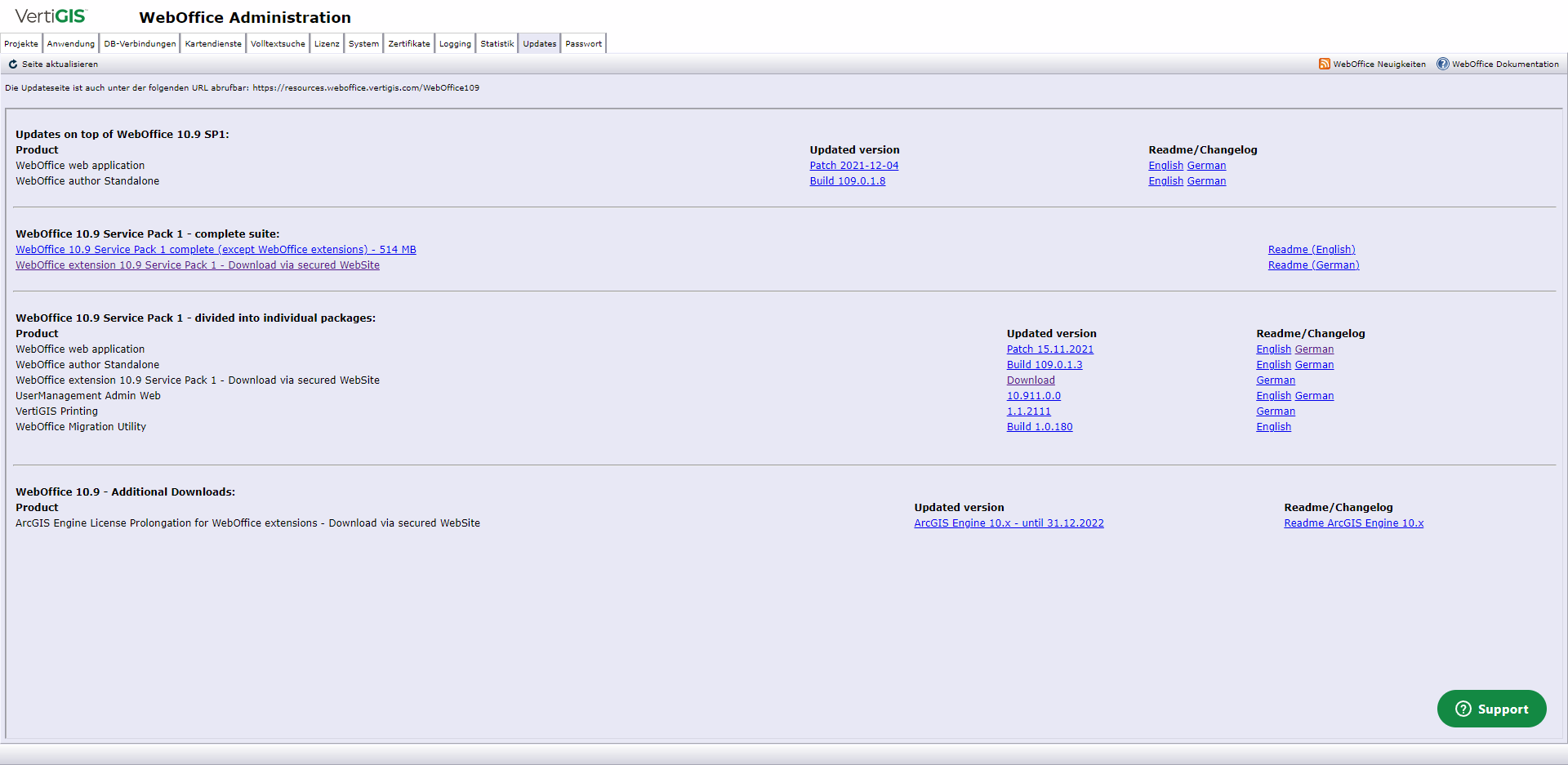 SynAdmin Reiter Updates