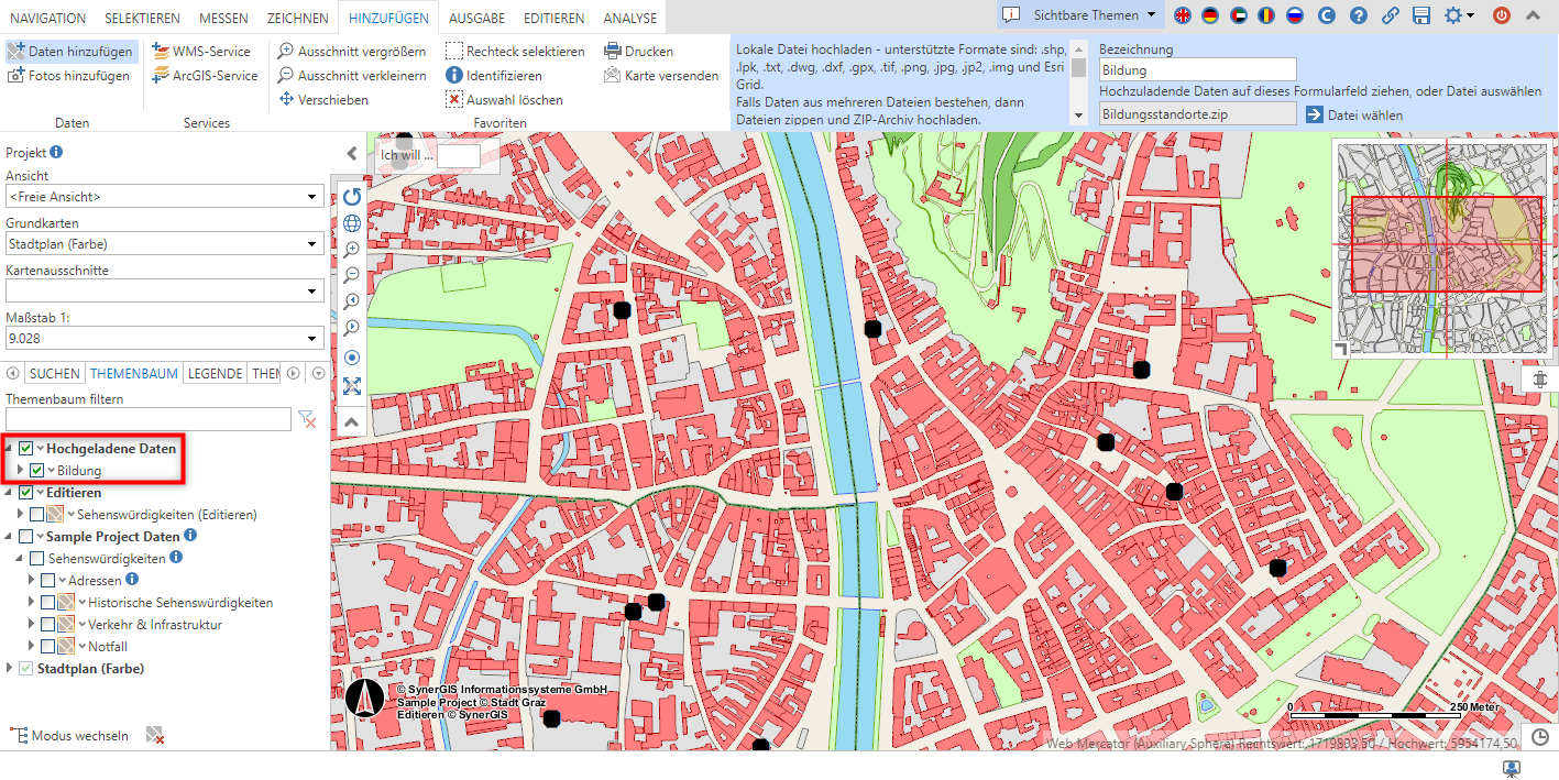 Daten hinzufügen im WebOffice core Client Daten hinzufügen im WebOffice core Client