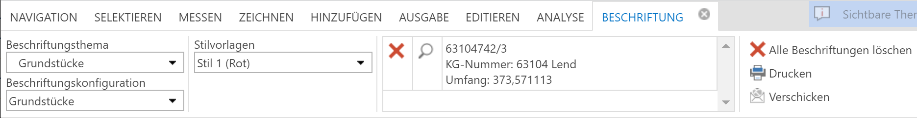 Werkzeugmenü Freies Beschriften im WebOffice core Client Werkzeugmenü Freies Beschriften im WebOffice core Client