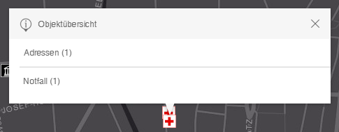 Objekte aus mehreren Themen mittels Identifizieren im WebOffice flex Client gefunden Objekte aus mehreren Themen mittels Identifizieren im WebOffice flex Client gefunden