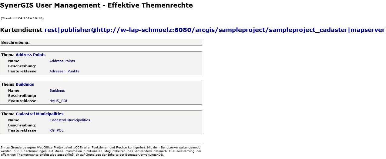 UserManagement Admin Web - Bericht für effektive Themenrechte UserManagement Admin Web - Bericht für effektive Themenrechte