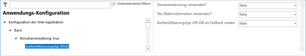 Konfiguration Authentifizierungstyp NTLM - Konfiguration Konfiguration Authentifizierungstyp NTLM - Konfiguration
