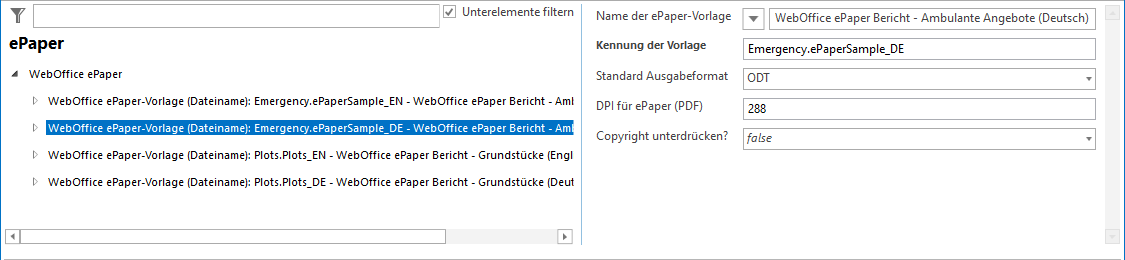 Konfiguration WebOffice ePaper Vorlage Konfiguration WebOffice ePaper Vorlage