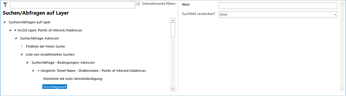 Konfiguration Vorschlagswert Konfiguration Vorschlagswert