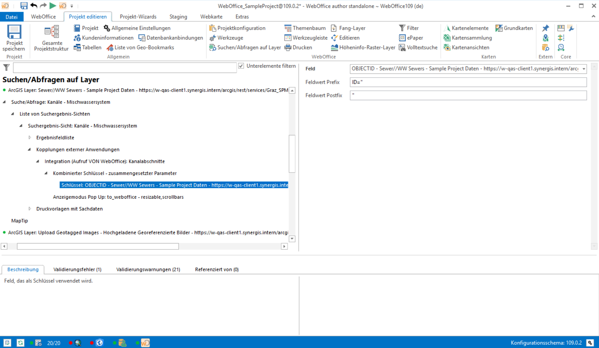 Kombinierte Schlüssel- Zusammengesetzte Parameter Konfiguration Kombinierte Schlüssel- Zusammengesetzte Parameter Konfiguration
