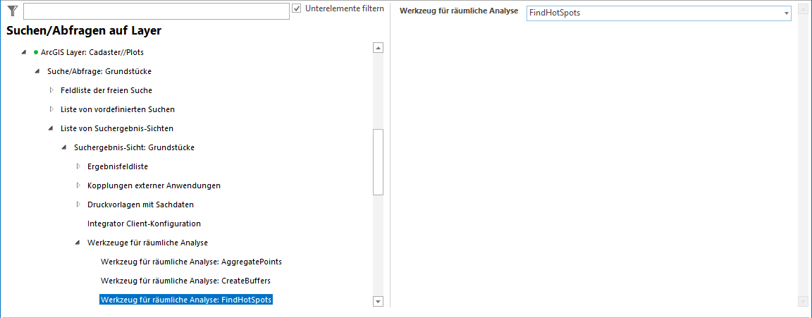 Definition der Werkzeuge zur räumlichen Analyse (Spatial Analysis) Definition der Werkzeuge zur räumlichen Analyse (Spatial Analysis)