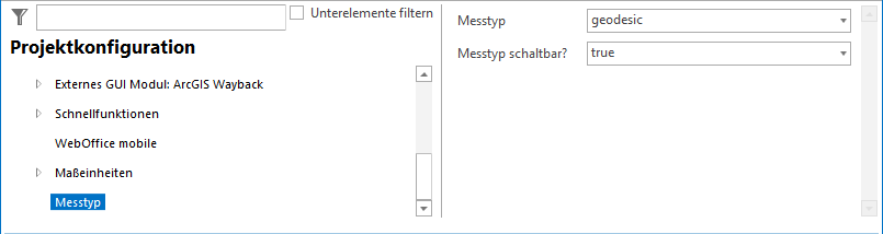 Konfiguration Messtyp Konfiguration Messtyp