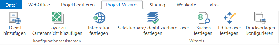 Menüpunkt Projekt-Wizards Menüpunkt Projekt-Wizards