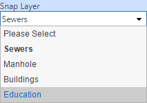 Uploaded layer available for snapping