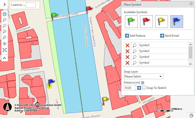 Placing symbols in the WebOffice core client