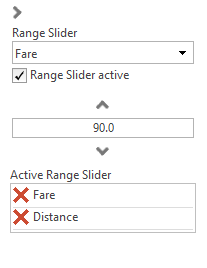 Selection of a single value using buttons or a value list 