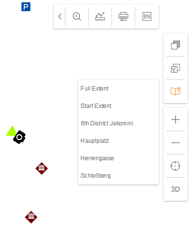 Geo bookmarks in the WebOffice flex client