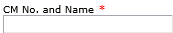 Mandatory text input field
