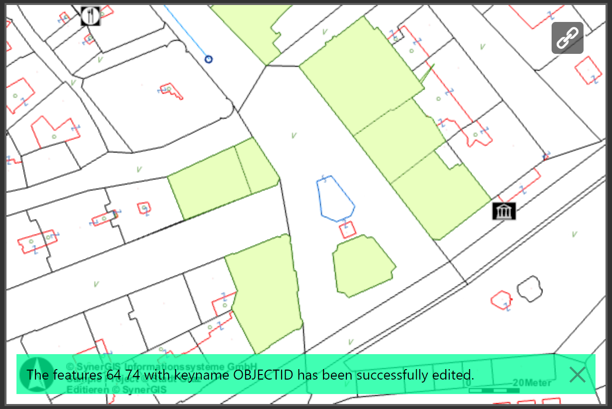 Successful editing of the feature