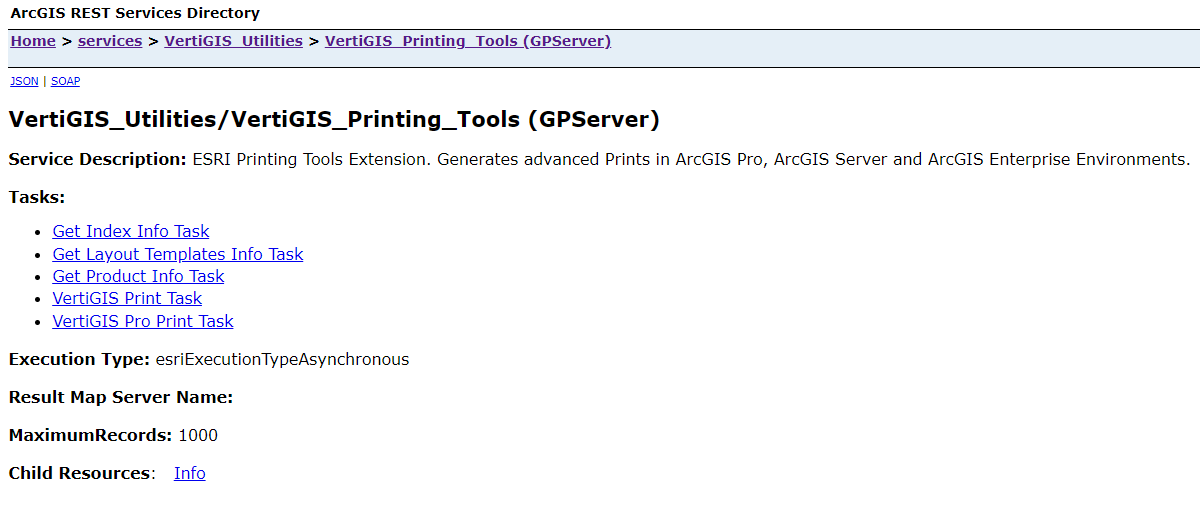 View from GP Service via ArcGIS REST Services Directory