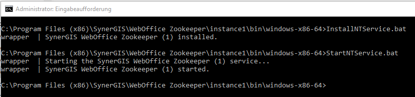Installing and starting the Windows Service