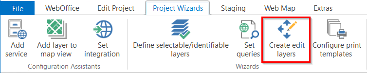 Create edit layers in the WebOffice author standalone