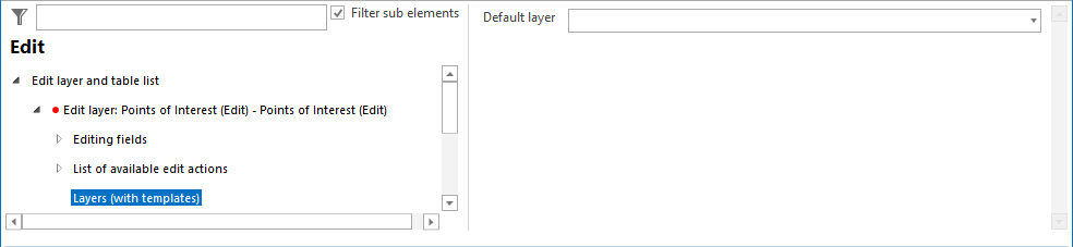 Layers (with templates) configuration