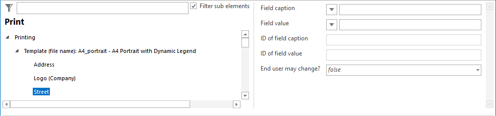Street configuration Street configuration