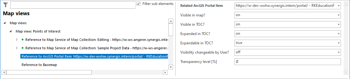 Reference to ArcGIS Portal Item