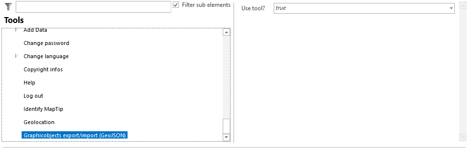 Tool Graphicobjects export (GeoJSON)