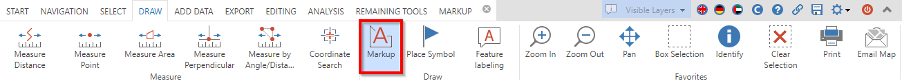 Open tool 'Markup' in the WebOffice core client Open tool 'Markup' in the WebOffice core client