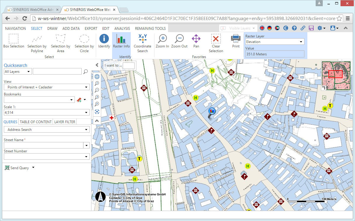 Retrieving a raster value in the WebOffice core client