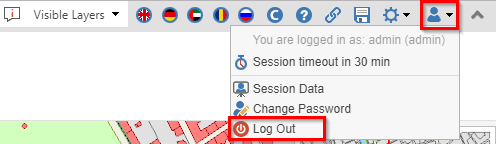 Log Out tool in the WebOffice WebOffice core client Log Out tool in the WebOffice WebOffice core client