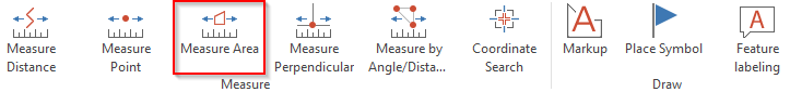 Measure Area tool in the WebOffice core client Measure Area tool in the WebOffice core client