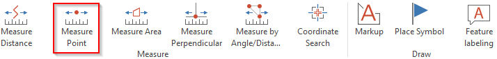 Measure Point tool in the WebOffice core client Measure Point tool in the WebOffice core client