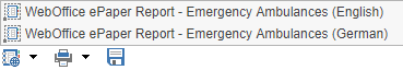 Display of available ePaper reports