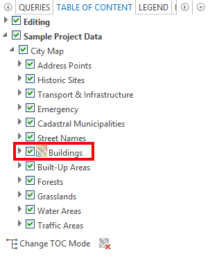 Symbol for the "Simple Thematic Mapping" functionality within the table of contents Symbol for the "Simple Thematic Mapping" functionality within the table of contents