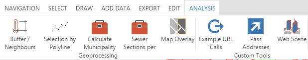 Analysis tools in the WebOffice core client