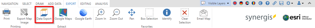 Data Export tool in the WebOffice core client Data Export tool in the WebOffice core client