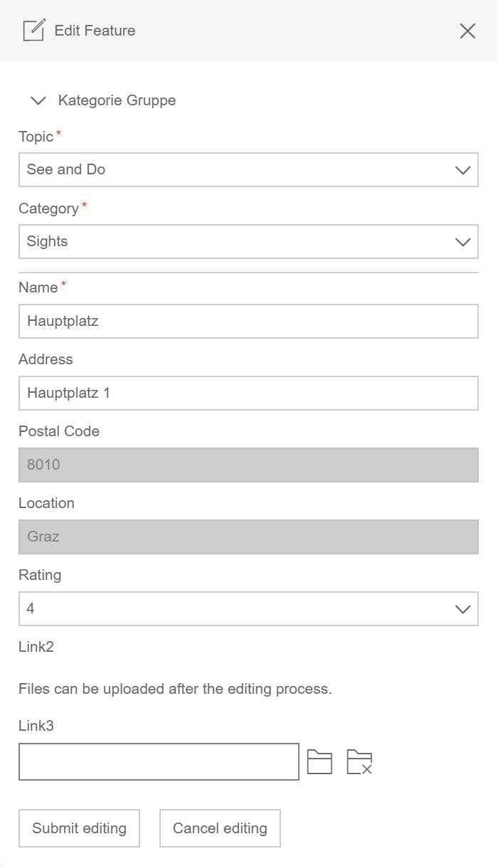 Attribute form with restricted edit fields in WebOffice flex client Attribute form with restricted edit fields in WebOffice flex client