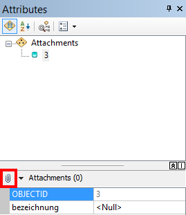 Attribute Window - Attachment Manager