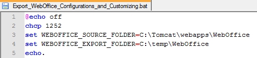 Adapt SOURCE and EXPORT folder Adapt SOURCE and EXPORT folder