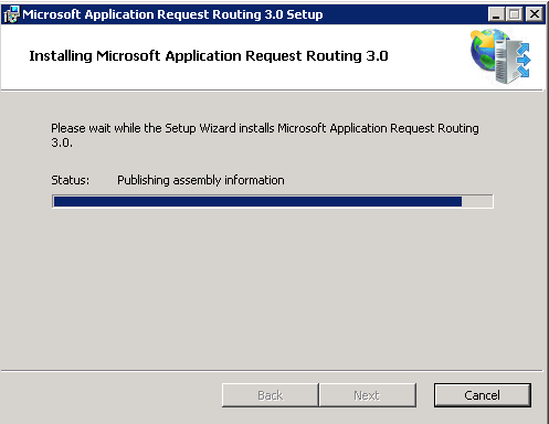 Installation off the ARR module