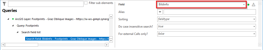 Configuring a query for the usage of the oblique aerial images custom tool (3) Configuring a query for the usage of the oblique aerial images custom tool (3)