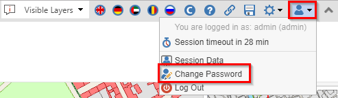 Change Password tool in the WebOffice core client Change Password tool in the WebOffice core client