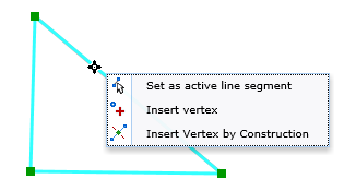 Line context menu Line context menu